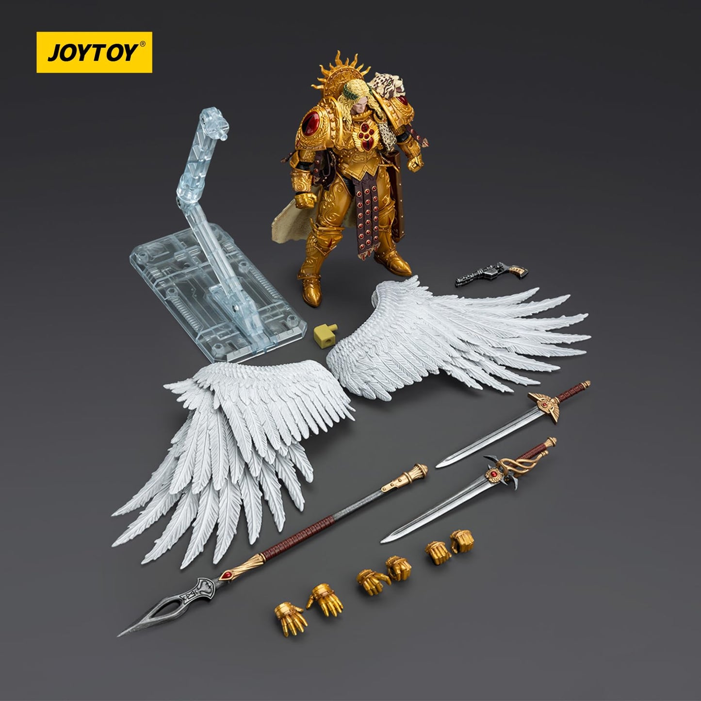 JOYTOY Warhammer 40k Blood Angels, 1/18 Blood Angels Sanguinius Primarch of The IXth Legion Action Figure Collect Model