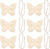 Cliths Wood Crafts Unfinished 25 Sets Wooden Butterfly Cutouts, Blank Wood For Kids Painting & Home Decoration (2.7X3.5 Inch,