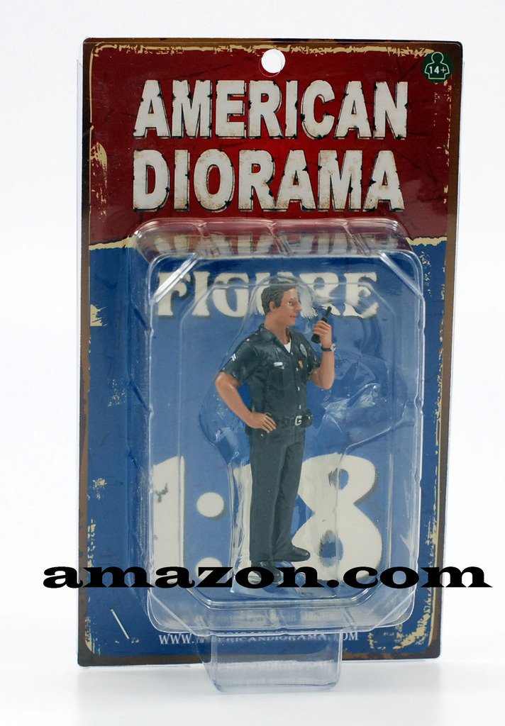 Police Officer Jake Figure For 1:18 Scale Models by American Diorama