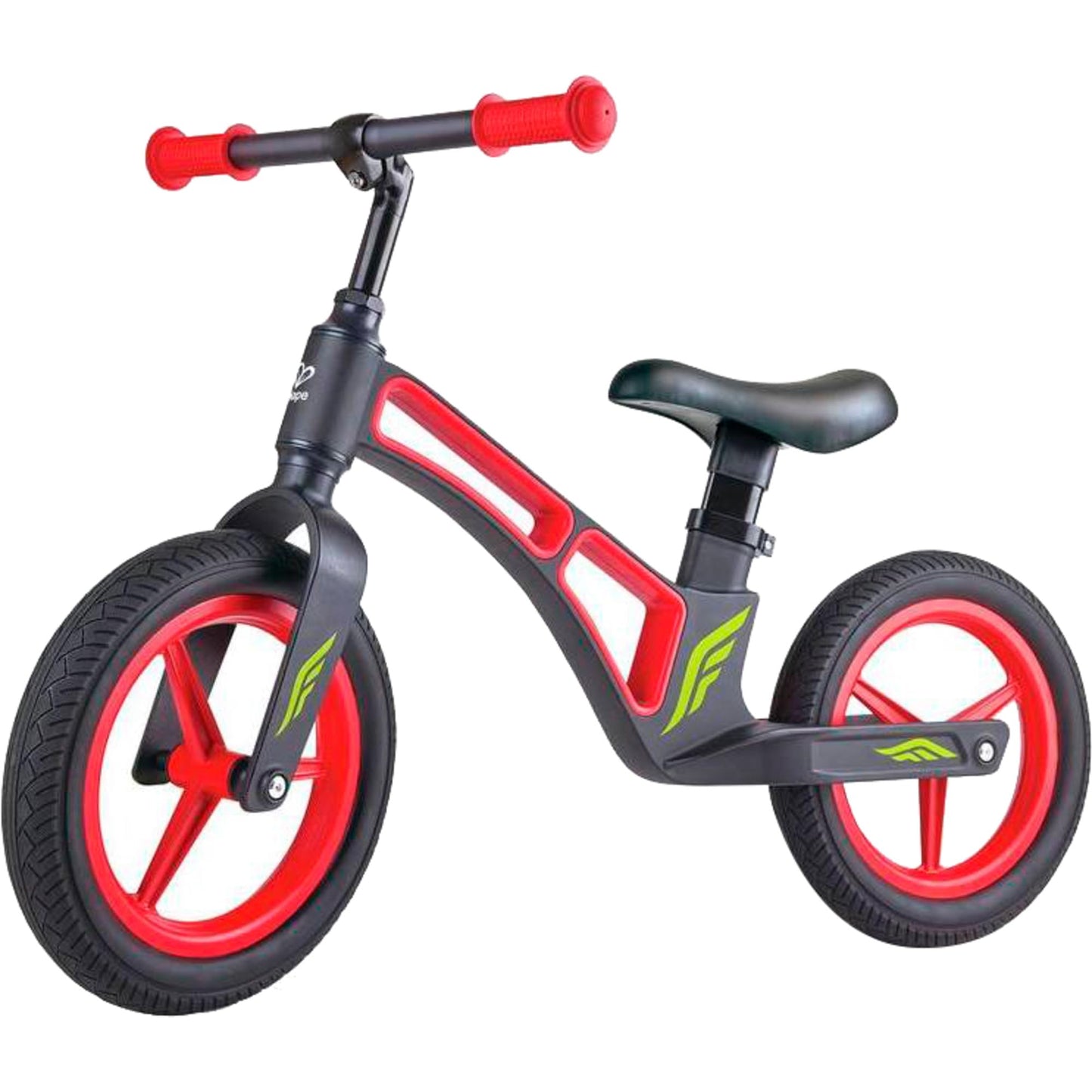 Hape Balance Bike Ultra Light Magnesium Frame For Kids 3 To 5 Years|12' Flat Free Pu Tires|Adjustable Handlebar And Seat No Pedal Kids Bicycle, Red