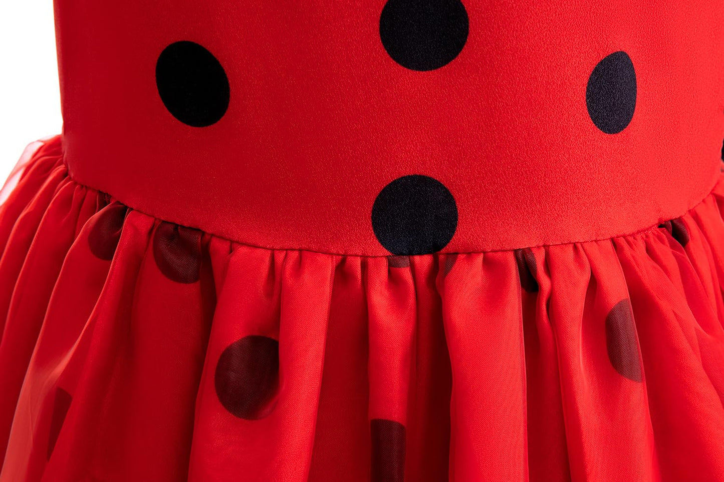 Sgehen Girls Ladybug Costume Dress Birthday Halloween Christmas Cosplay Party Dress 8 9