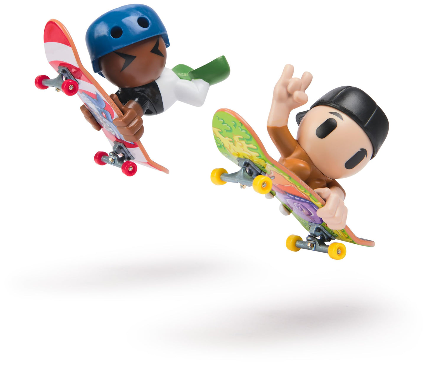 Tech Deck Sk8 Crew, 2-Pack Exclusive Fingerboards With Assistive Figures, Collectible And Customisable Mini Skateboards, Kids To
