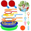 Roberly 18 PCS Big Bubble Wands Set - Multicolor Plastic Toys for Kids, Summer Outdoor Activities & Birthday Party Favors
