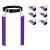 Gameday 6 Player Pop Flag Football Set-Complete w/Flags, Belts and carry Backpack (Purple)