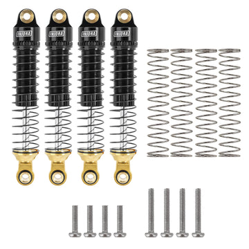 INJORA 59mm Shocks Long Threaded-Brass & Aluminium Shock Absorber Oil Damper for TRX4M TRX4MT 1/18 RC Crawler Upgrade
