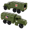 TimMee Plastic Army Men Trucks - OD Green M34 Deuce and a Half Cargo Vehicles US Made