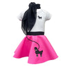Hip Hop 50'S Shop Baby/Infant 3 Piece Poodle Skirt Costume Set (Hot Pink 6 Month-3Pc)
