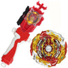 Battling Sparking String Launcher World Spriggan Top Burst Launcher Set Left and Right Spin String Launcher Grip Compatible with All Bey Burst Series - Red