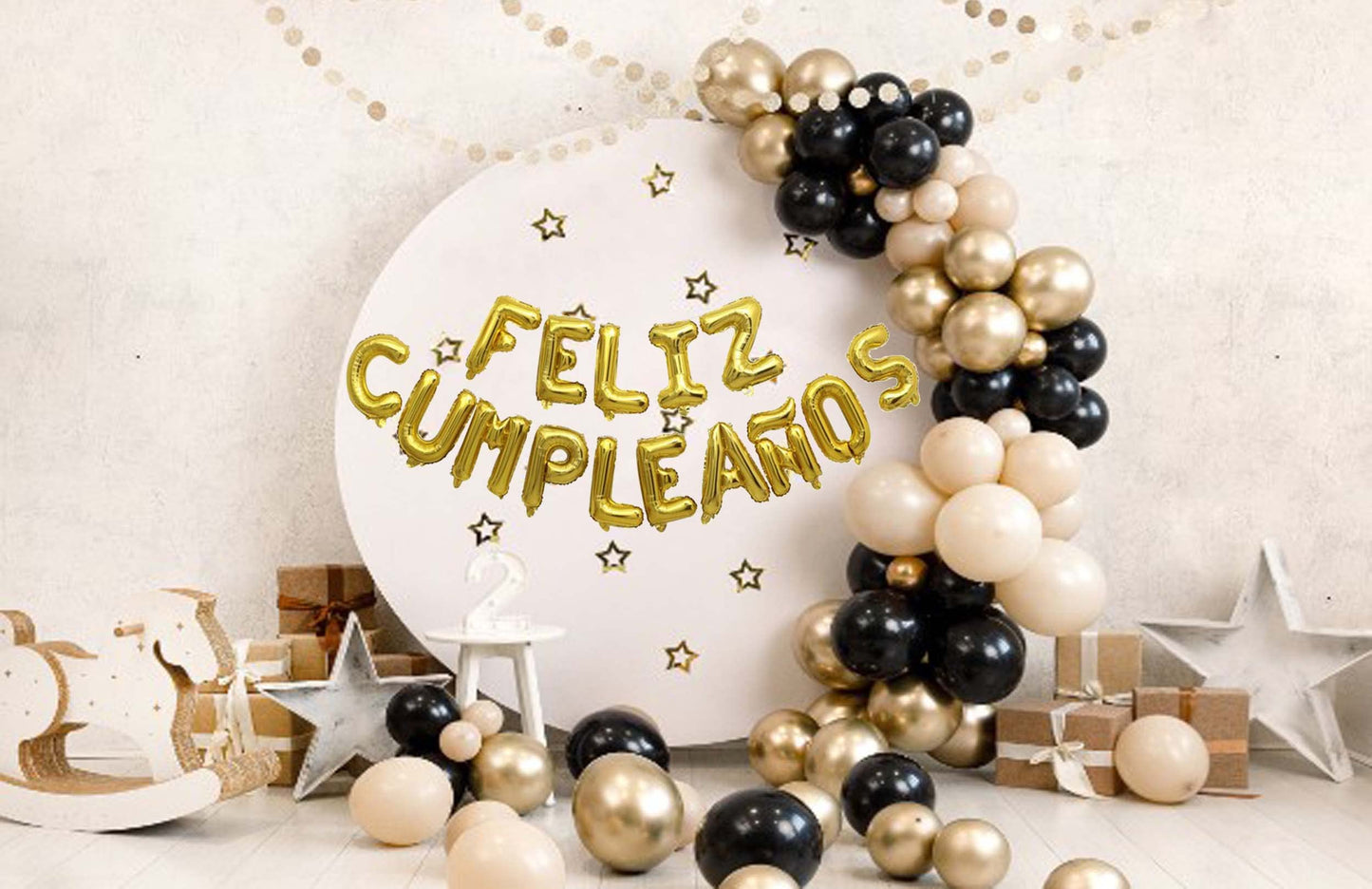 Letter Balloons Feliz Cumpleanos Gold Balloon Happy Birthday Balloons Birthday Banner Decoration Party Decoration Supplies