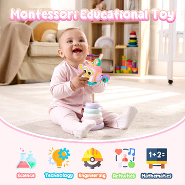 Osimily Montessori Toys For 1 Year Old, Sensory Toys For Toddlers 1-3, Travel Activities Busy Cube, Baby Gifts For 12 18 Month,