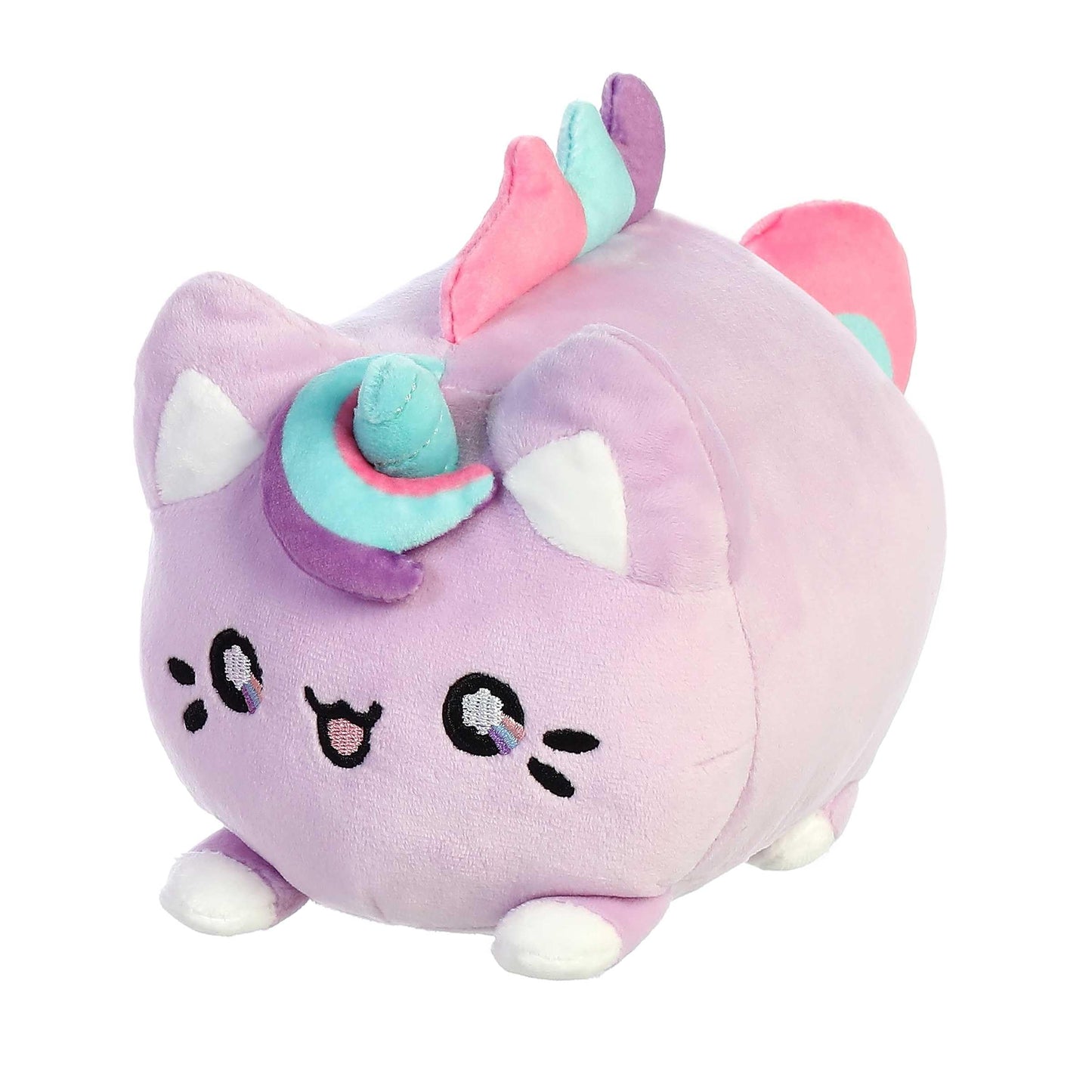 Aurora® Enchanting Tasty Peach® Lavender Dream Meowchi Stuffed Animal - Bright & Colorful Design - Showpiece Plush - Purple 7 Inches