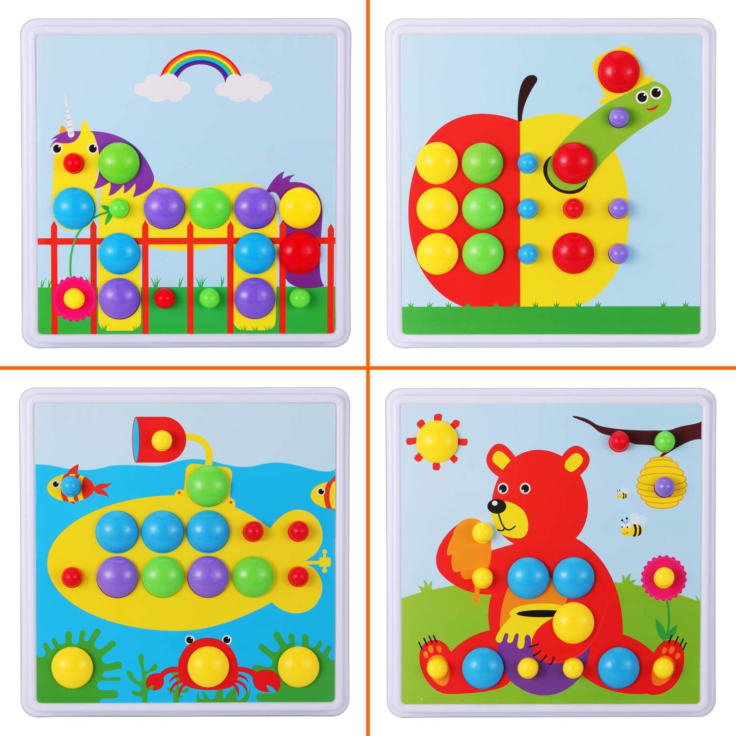 Haifeng 223 Pieces Kid Screwdriver Toy Set, Create and Design Drill kit, Magic Play Toolbox for Kids, Game Activities Center for
