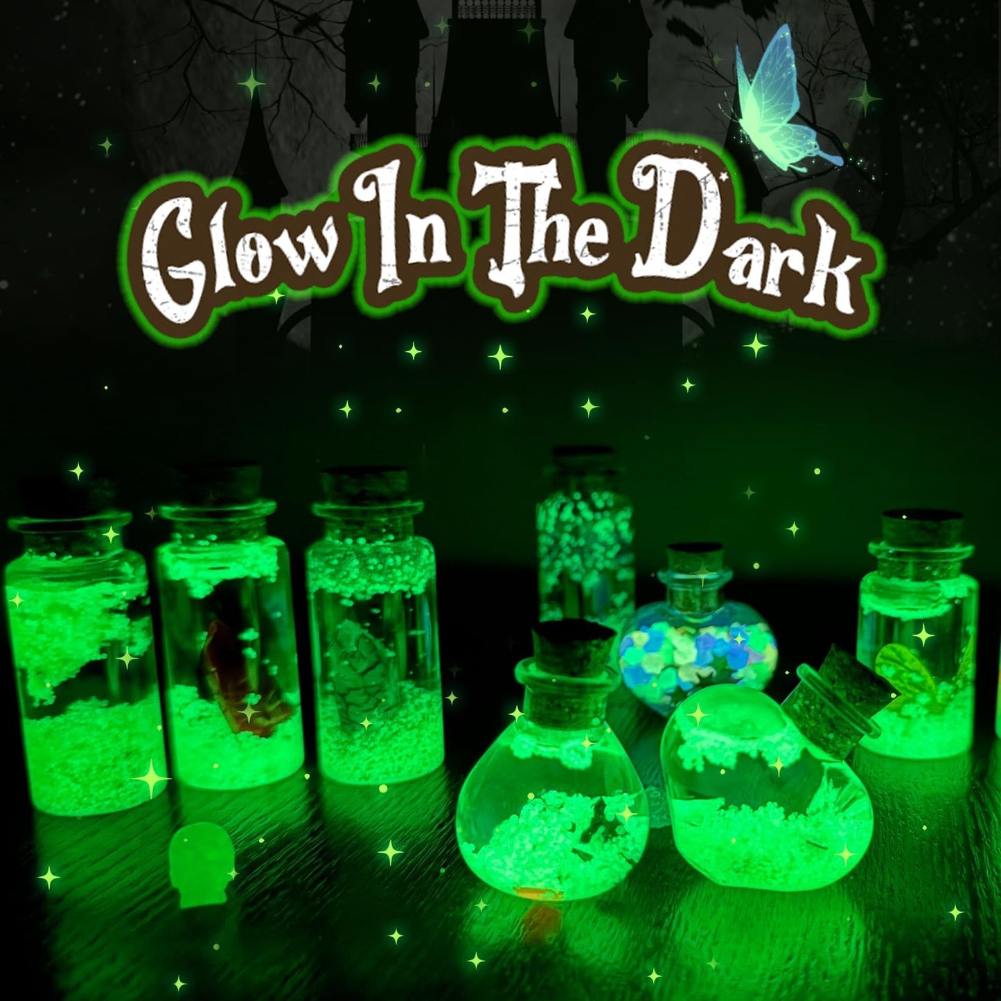 Skirfy Fairy Aqua Potion Kits For Girls With 23 Potion Bottles, Chirstmas Magic Kit Mix Potion Diy Decorations Garden Art Craft