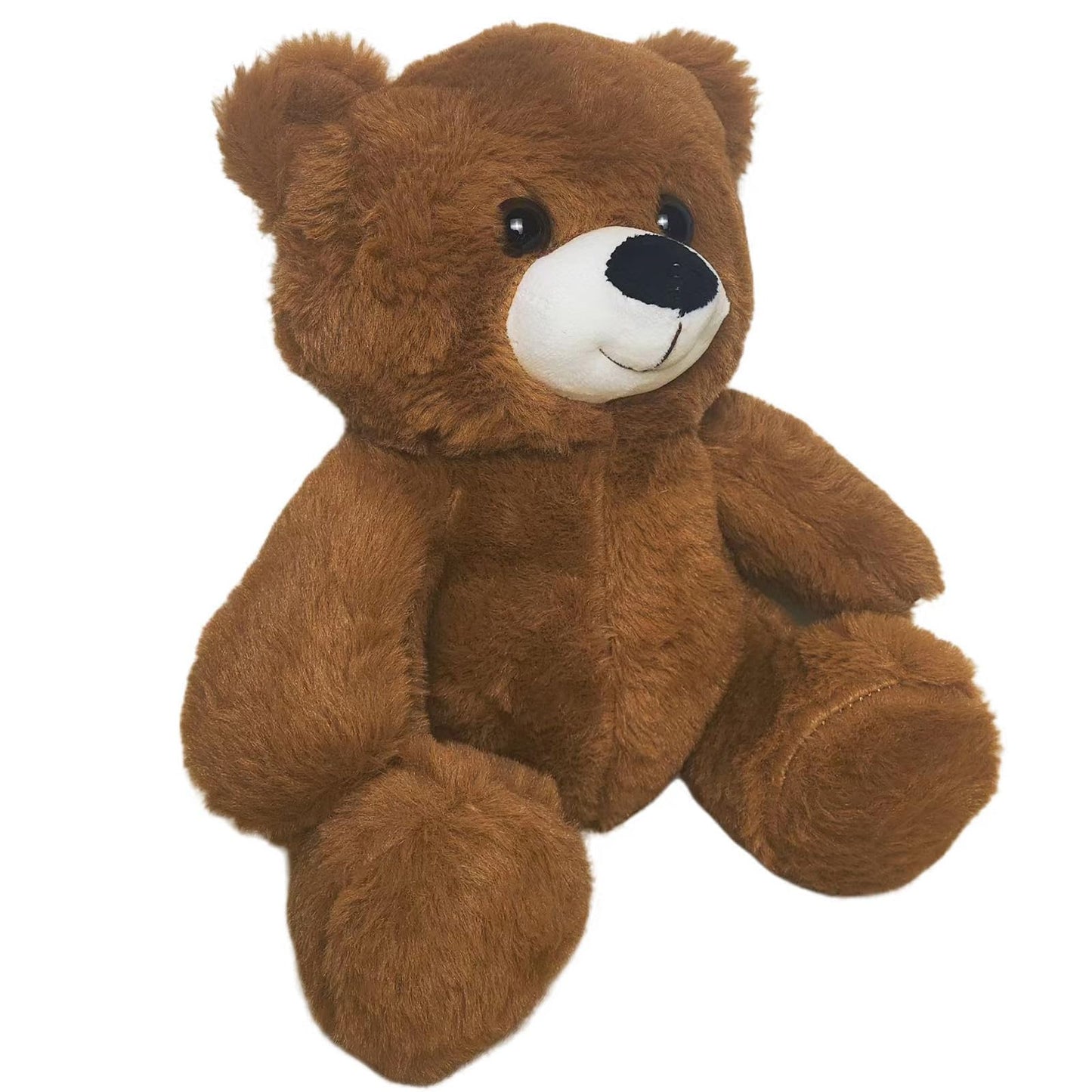 Gjlzfwbx Teddy Bear Plush Toy, 11Inches Teddy Bear Stuffed Animal Birthday Gifts For Kids Girl (Red-Brown)