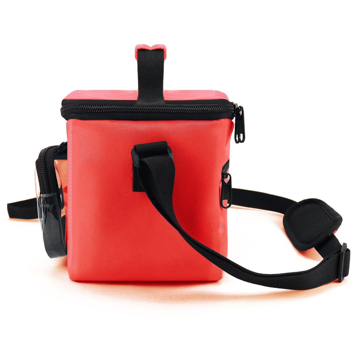 Annmore Large Red Nylon Carrying Bag for Toniebox Figures - Car Seatback Organizer