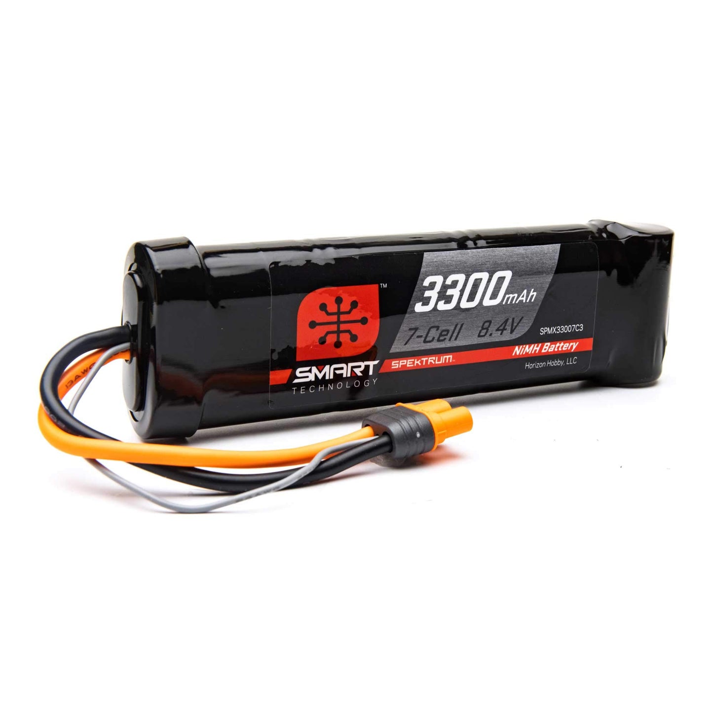Spektrum 8.4V 3300mAh 7-Cell Smart NiMH Battery: IC3, SPMX33007C3