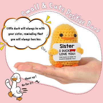 Mbl Sister Birthday Handmade Funny Cute Small Duck For Sisters Sis Big Little Sister From Sister Birthday Christmas Stocking Stu