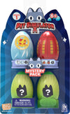 Pet Simulator Mystery Pet Minifigures 4-Pack - Rainbow 4 Piece Set, Includes Accessories & Stands, Series 2, Model: Pet Simulator X