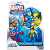 Super Hero Adventure Marvel Captain America & Wolverine Toy Figure