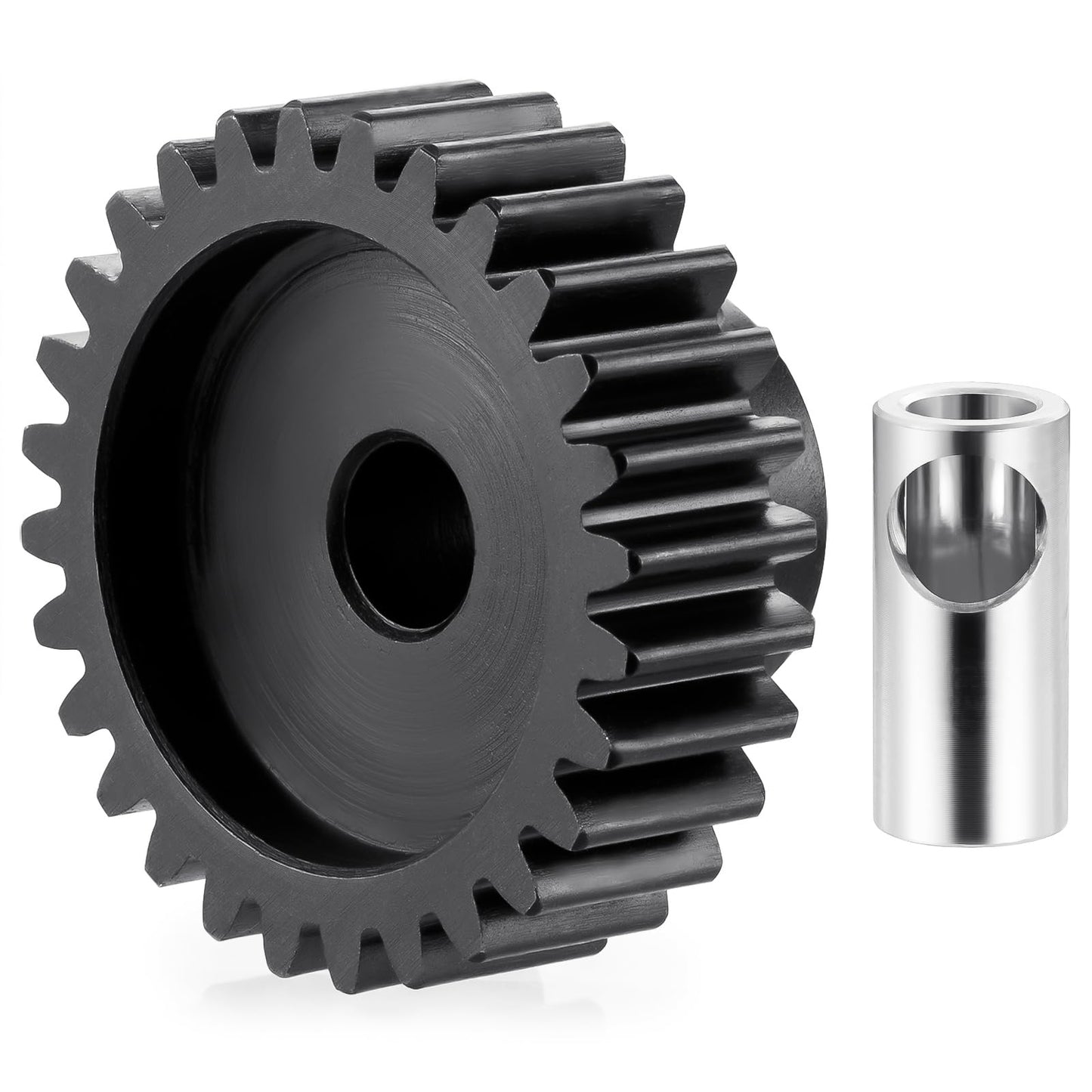 BRKRC Steel 32P 5mm Pinion Gear 25T 26T 28T 29T 30T 31T 32T 33T 34T 35T 36T 37T 38T Motor Gears for 1/10 1/8 RC Car Parts (28T)