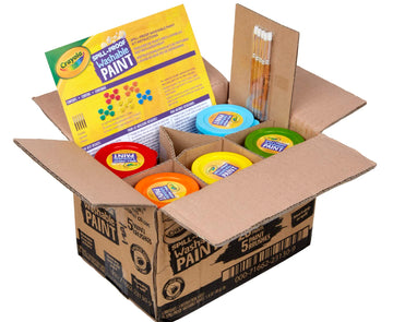 Crayola Spill Proof Paint Set (25Ct), Washable Paint For Kids, Kids Craft Supplies, Holiday Gift For Toddlers & Kids, Nontoxic, 3+