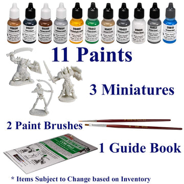 Reaper Miniatures 08906 Learn to Paint Kit Core Skills, Master Series Paint Box Set