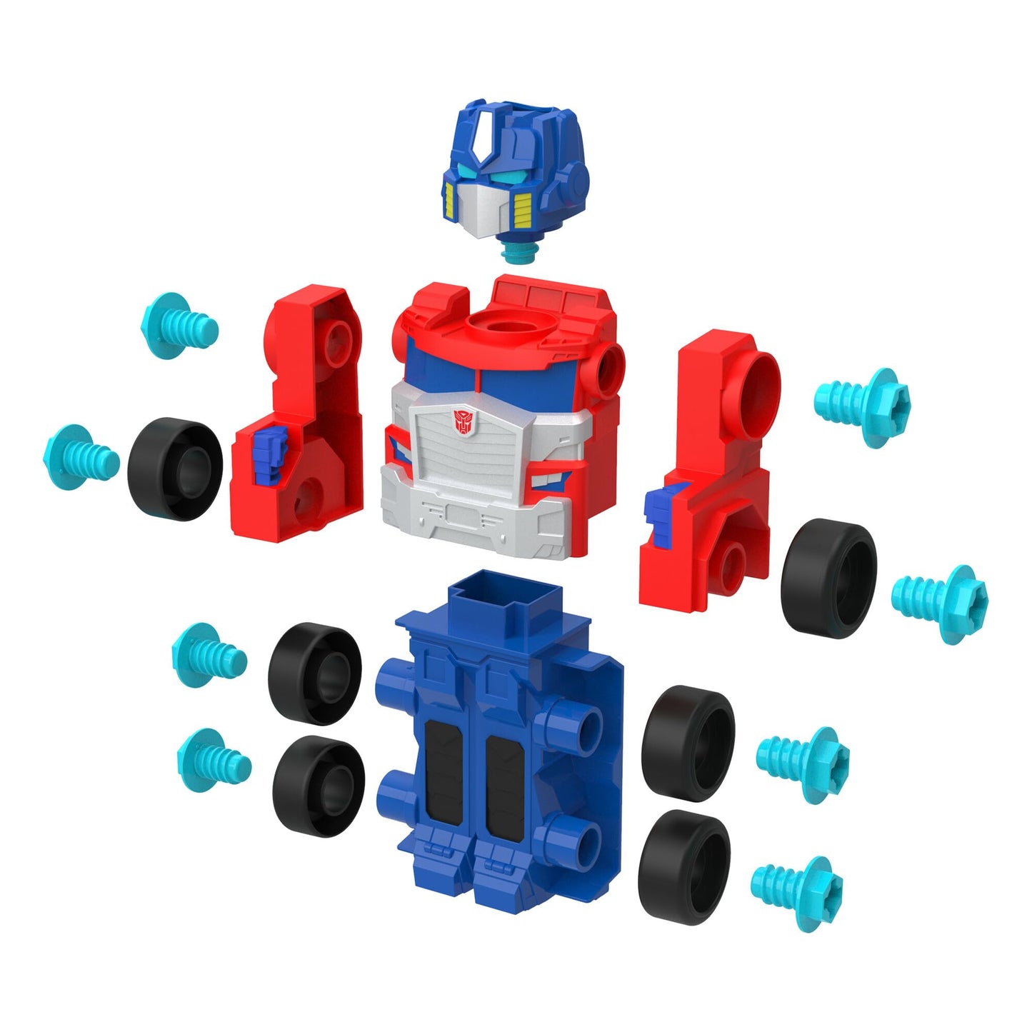 Build-A-Buddy Transformers Optimus Prime Building Toys - Stem Toys Including Toy Electric Drill And Aa Batteries - Transformers Toys - Robot Building Toys Ages 18 Months And Up