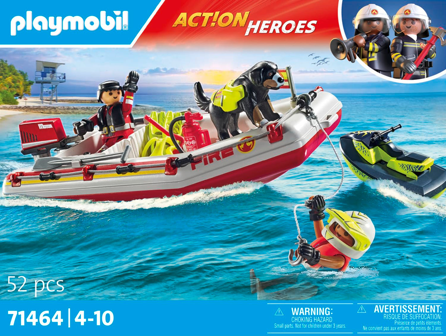 Playmobil Fireboat With Aqua Scooter