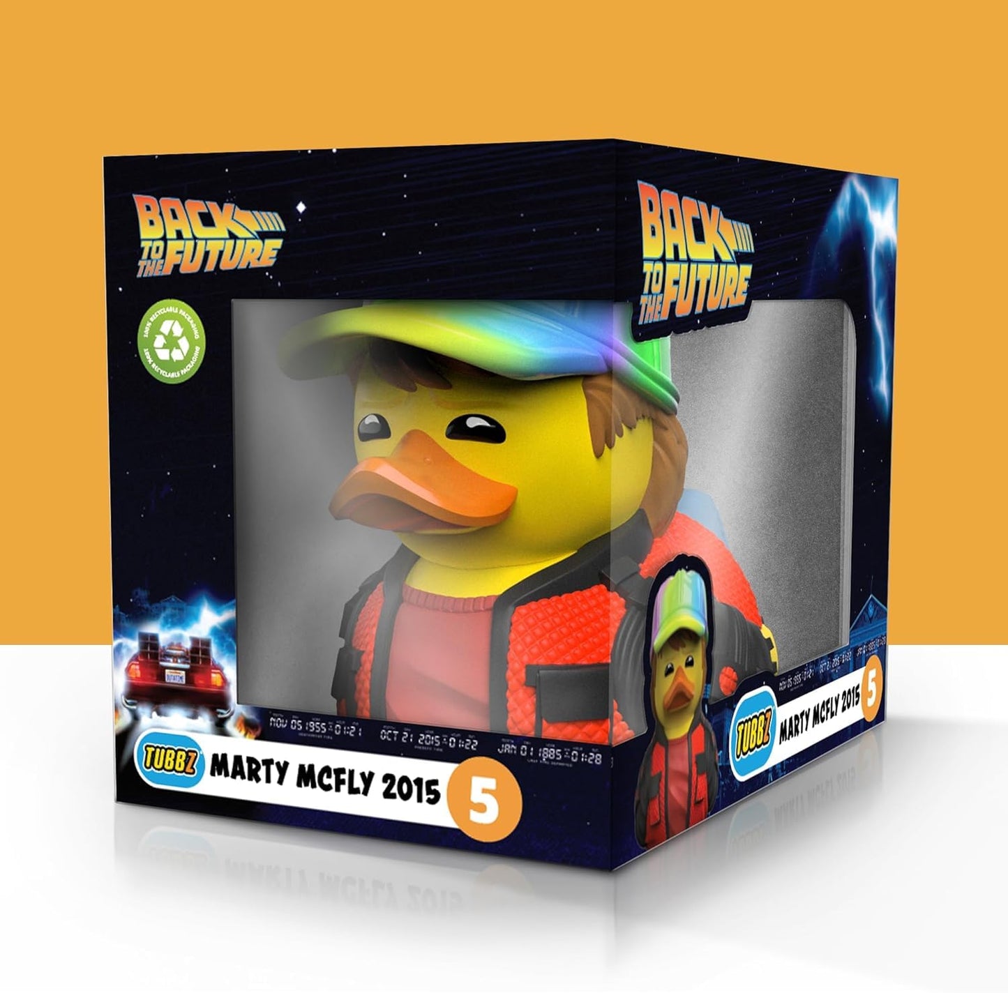 TUBBZ Boxed Edition 2015 Marty McFly Collectible Vinyl Rubber Duck Figure - Official Back to The Future Merchandise - Retro Come