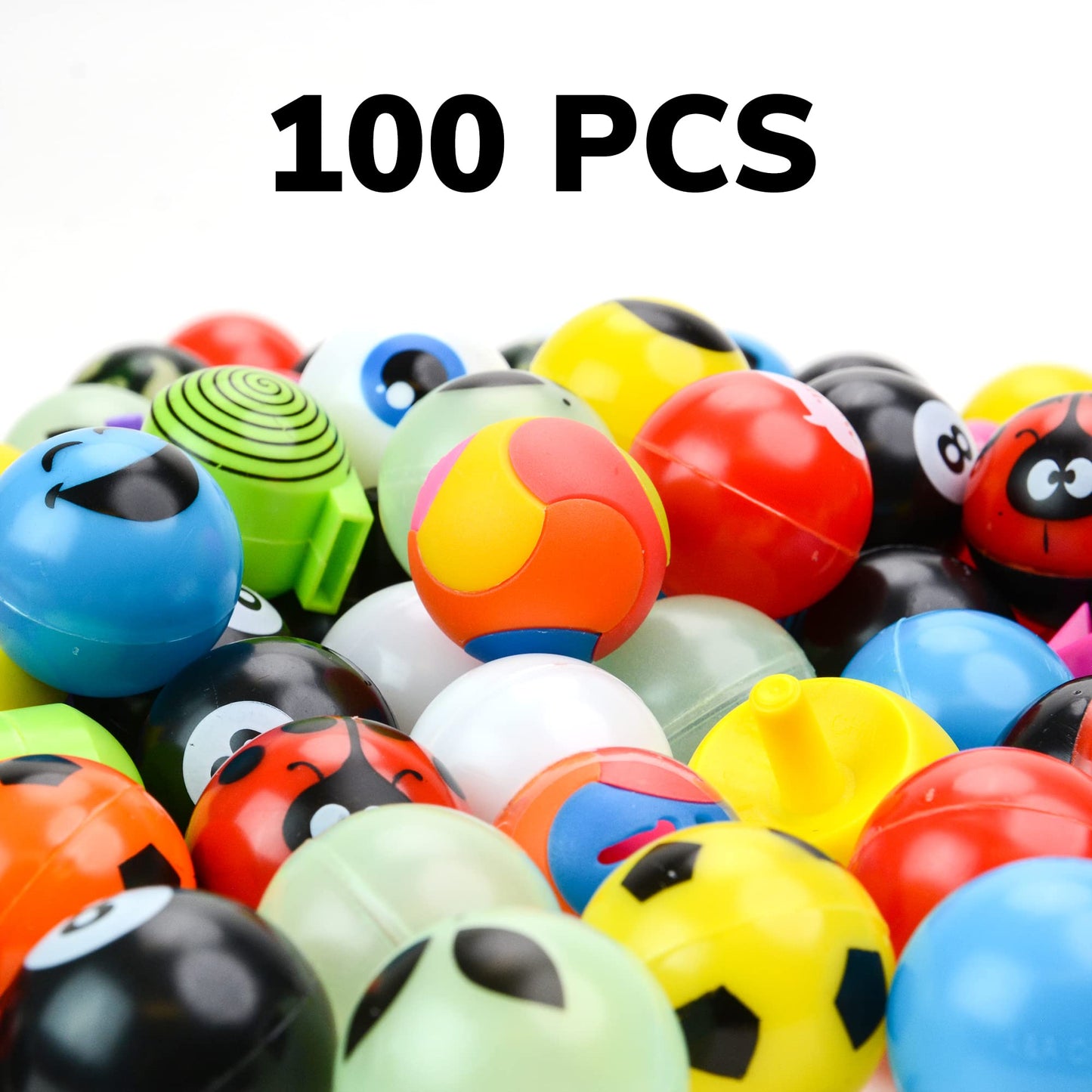 Bulk Toys - 1.38 Inch Mini Toys - 100 Pcs Prizes For Kids - Party Favors For Kids - Birthday Favors Tiny Kid Gifts - Pinata Stuffers Goody Bag Stuffers Easter Egg Fillers - Vending Machine Toys