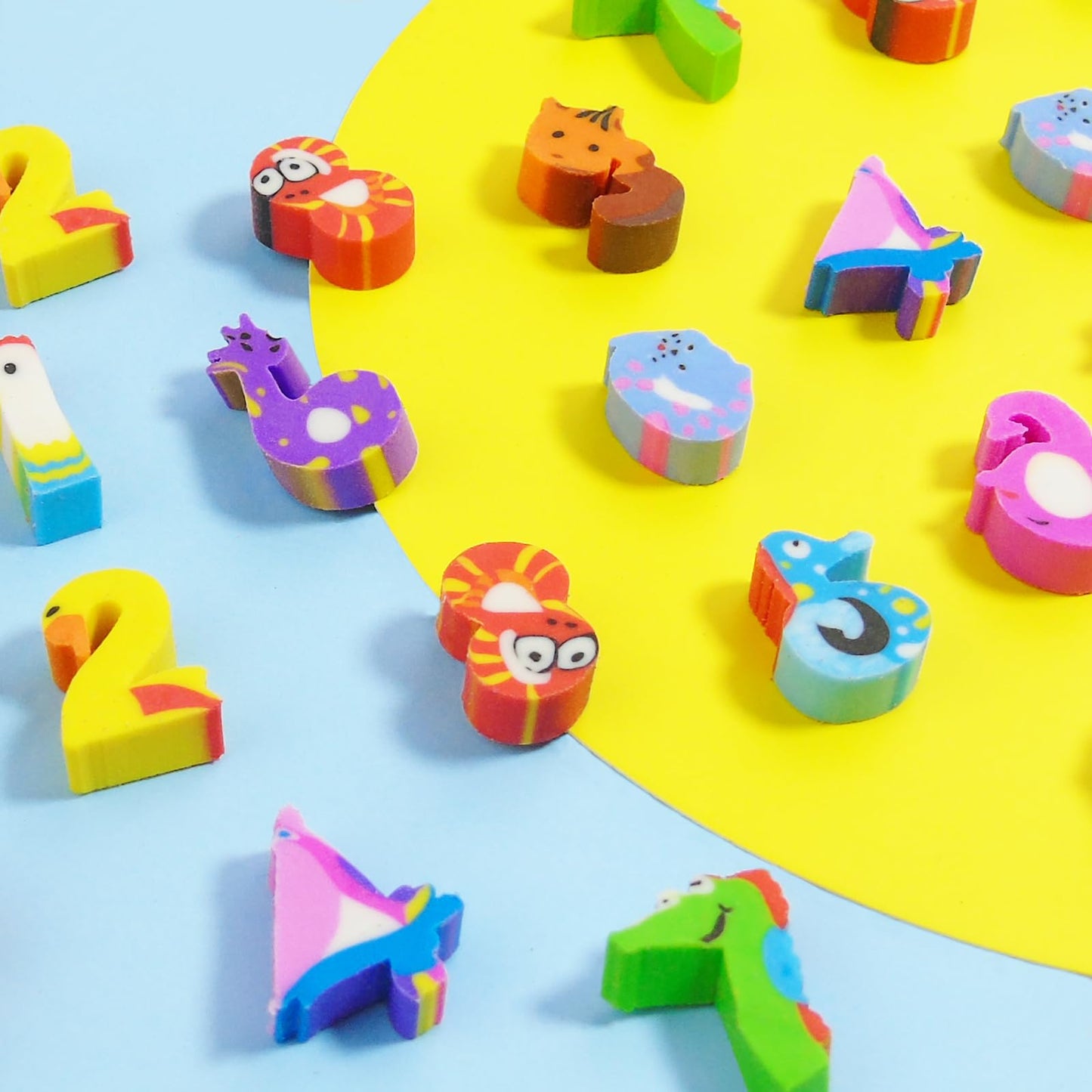 300 Pieces Mini Erasers Assortment Mini Number Erasers Bulk Erasers Kids Fun Erasers Tiny Pencil Erasers Small Erasers Assorted