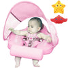 Mambobaby Float With Canopy Newest Size Improved Non Inflatable Infant Baby Pool Float Smart Mambo Float Swim Trainer Add Tail B