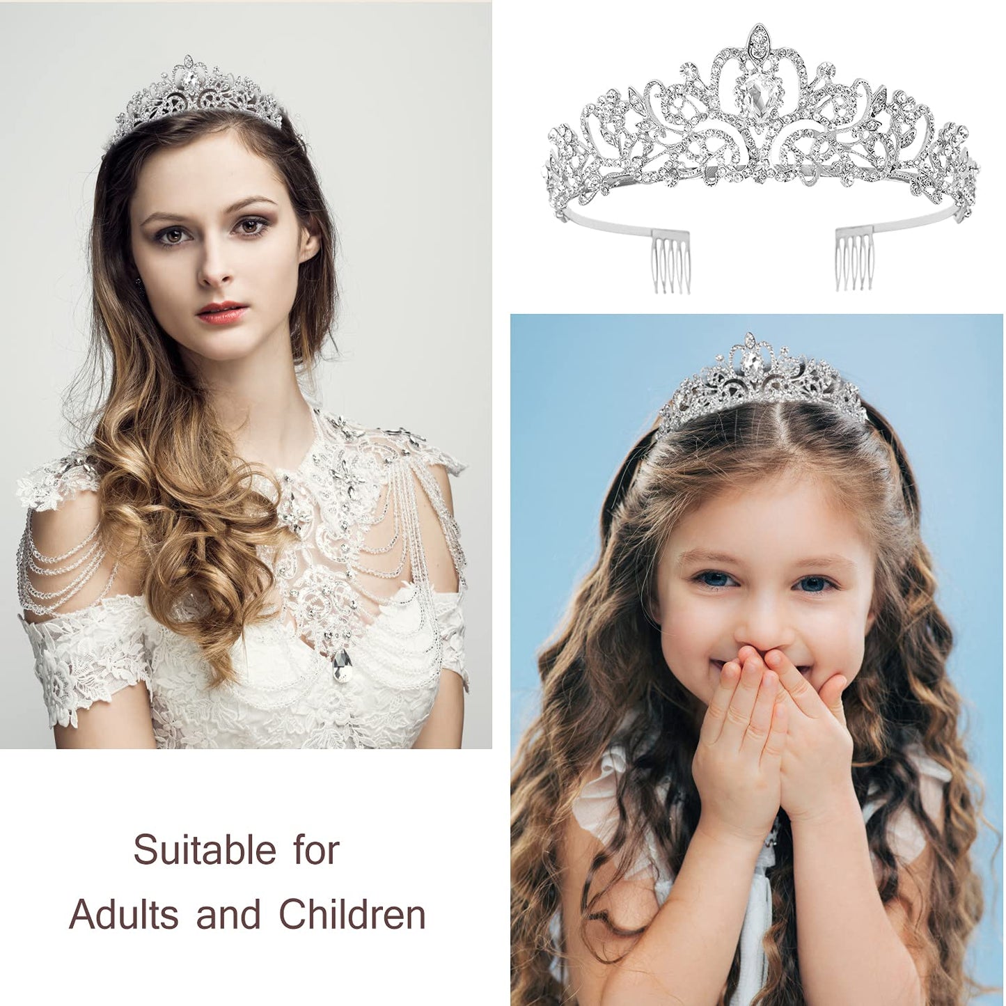 Tiara For Women Birthday, Tiara For Women Silver, Happy Birthday Queen Tiaras For Women, Birthday Crowns For Women With Rhinesto