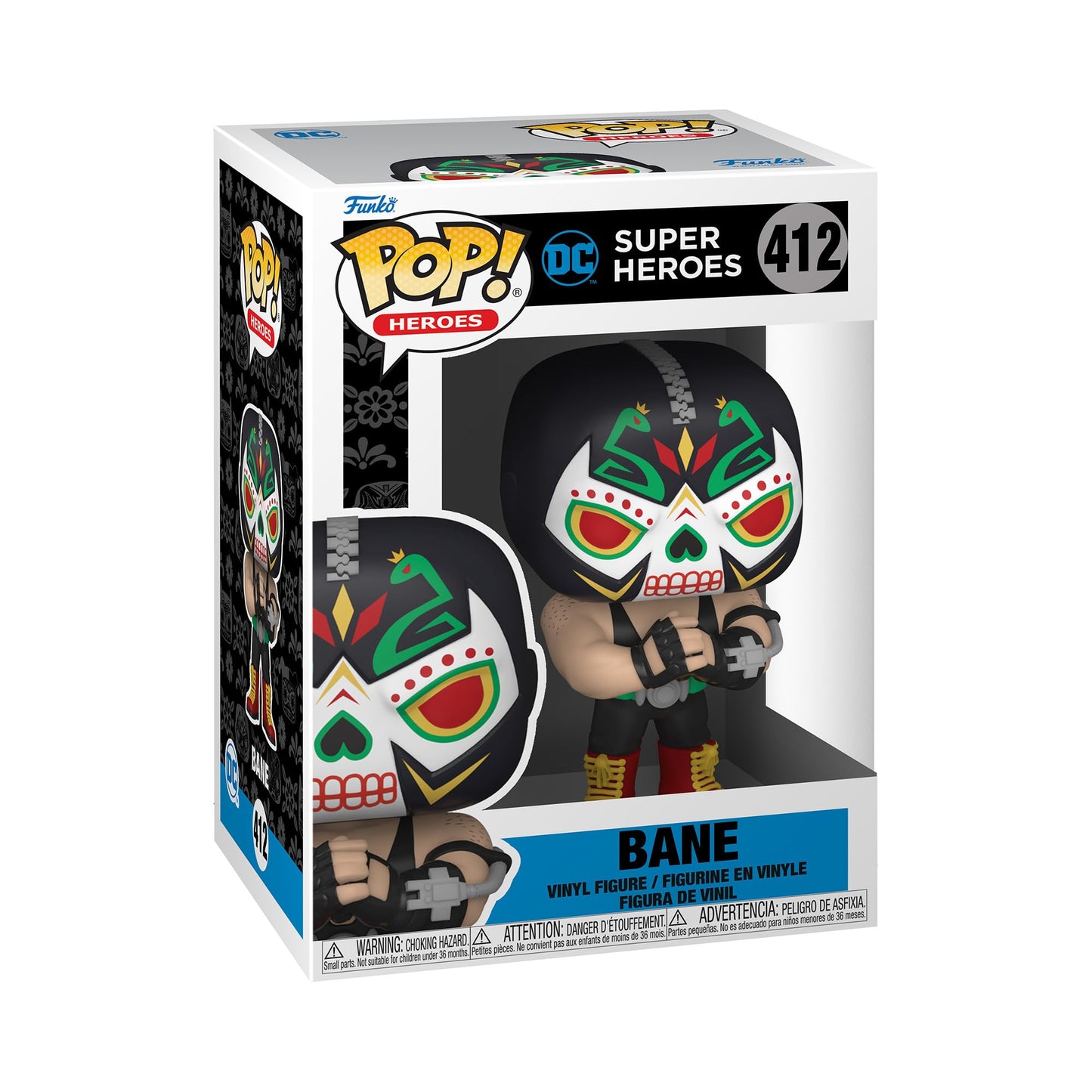 Funko Pop Pop! Heroes: Dia De Los Dc - Bane, Multicolor