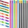 Outus 100 Pieces Color Changing Mood Pencil 2B Changing Fun Pencil Assorted Color Thermochromic Pencils with Eraser for Christma