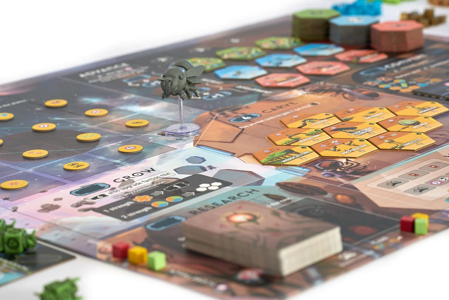 Stonemaier Games Apiary Board Game | Strategy Game for 1-5 Players | Build Your Hive in Space | Model STM750 | Multicolor Cardboard
