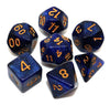 Dnd Dice Set Dark Blue Mix Black Nebula Dice For Dungeon And Dragons D&D Rpg Role Playing Games 7Pcs Polyhedral Dice With Dice B