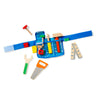 Melissa & Doug Deluxe Tool Belt Set - 5 Wooden Tools, 8 Building Pieces, Multi-color, Model 5174, Adjustable Belt