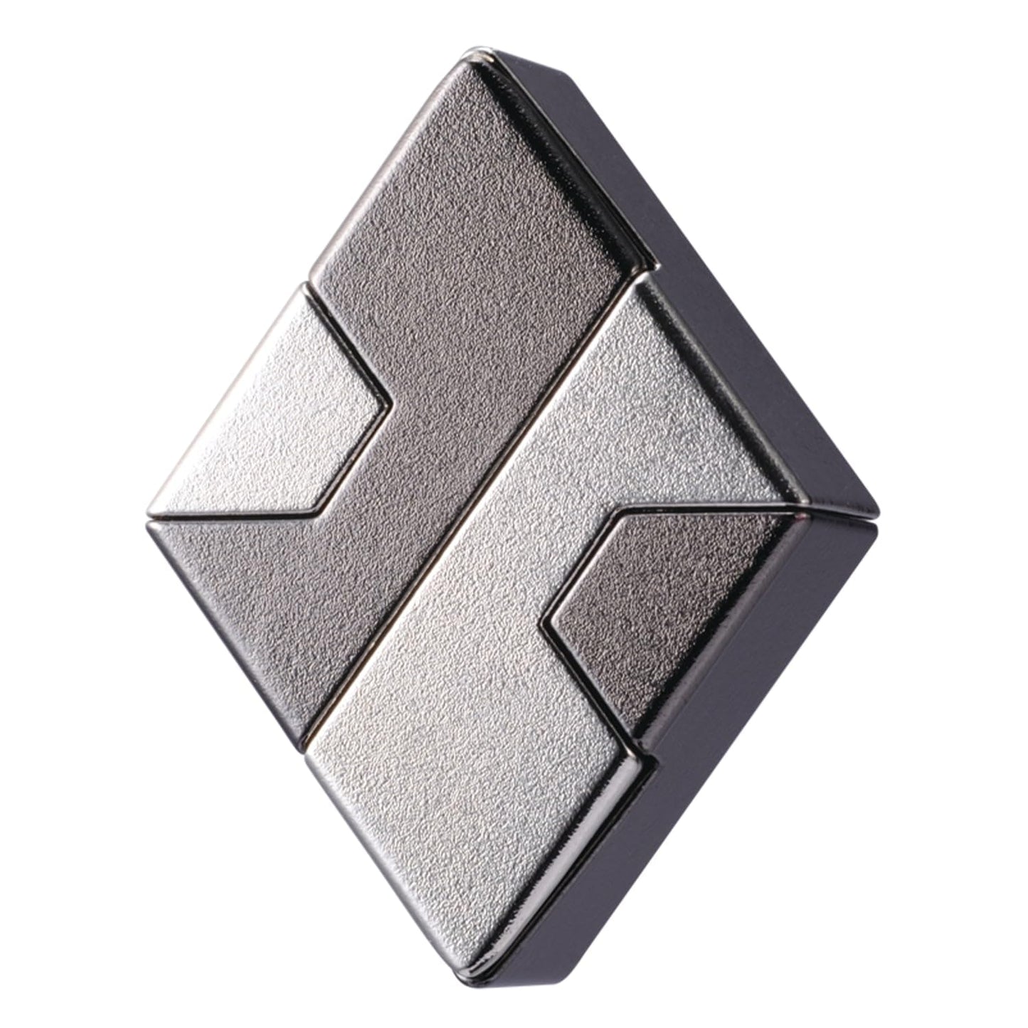 Bepuzzled | Diamond Hanayama Metal Brainteaser Puzzle Mensa Rated Level 1, For Ages 12 And Up