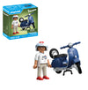 PLAYMOBIL Cars 71622 1969 Vespa 150 Sprint Veloce Blue Faithful Model for Collectors and Fans Includes Versatile Accessories and Detachable Spare Wheel
