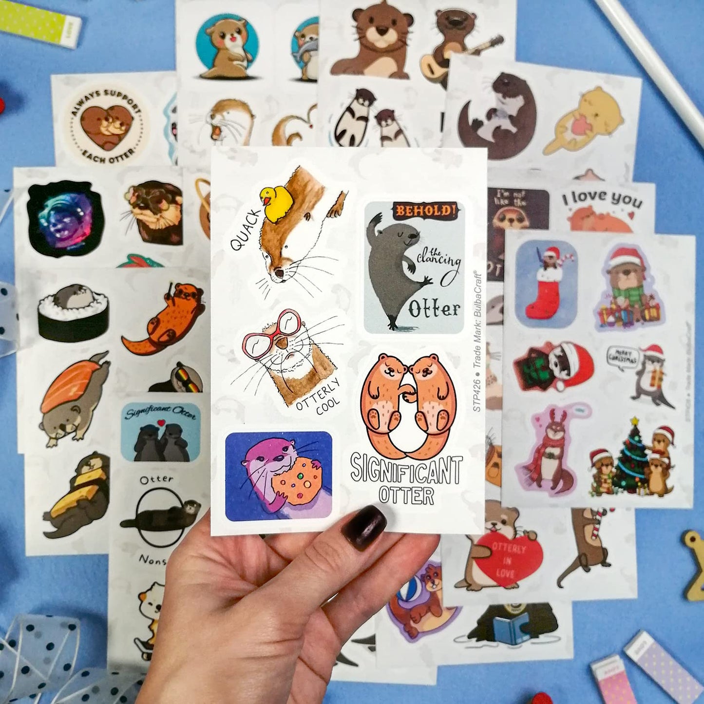 100Pcs Sea And River Otter Stickers For Laptop And Water Bottle - Otter Gifts, Otter, Otter Keychain, Otter Plush, Cute Otter St