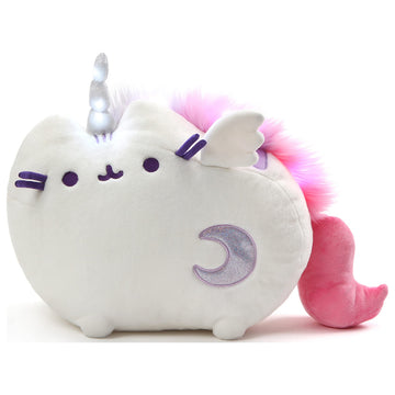 GUND Pusheen Super Pusheenicorn Plush Cat - 17" White Fabric Stuffed Animal