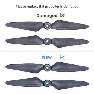 Bwine Drone Blades for Bwine F7, 4 Pcs Original Propeller, RC Drone Quadcopter - Black