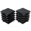 Feleph 18Pcs 5'' Base Brick 16X16 Black Plate 1/3 With Holes And Pin Pixel Art Painting Classic Blocks Compatible With 65803 367
