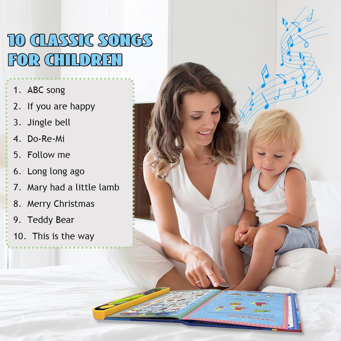 Abc Sound Books Interactive Electronic Learning Books For Toddlers With Alphabet, Numbers, Animals, Music, Games Educational Toy