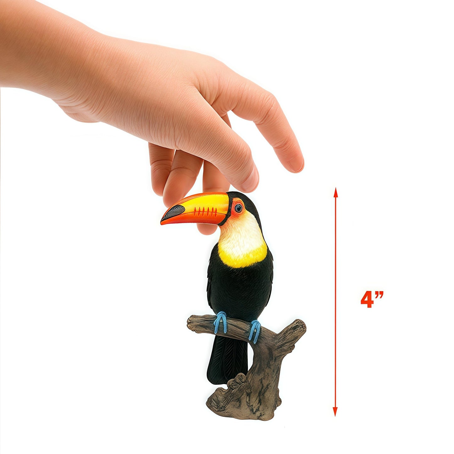 Gemini&Genius Bird Toys For Kids, Jungle Animal Bird Figures Gift Toys, 6Pcs Toucan, Parrot And Flamingo Action Figures. Great F