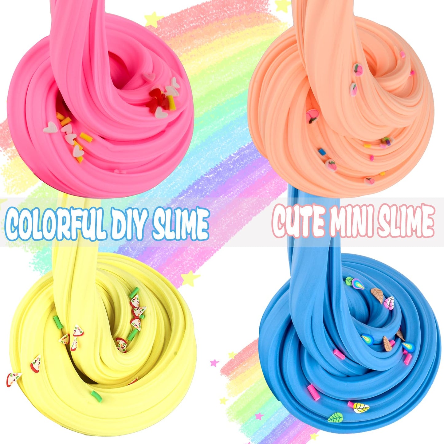 Butter Slime Kit 35 Pack, Mini Slimes Party Favors For Girls Boys, Soft And Non-Sticky, Goodie Bags Stuffers, Classroom Reward,