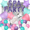 42 Pcs Spa Party Decorations Balloons Spa Theme Birthday Party Supplies Lipstick Cosmetics Balloons For Girls Spa Day Makeup Par