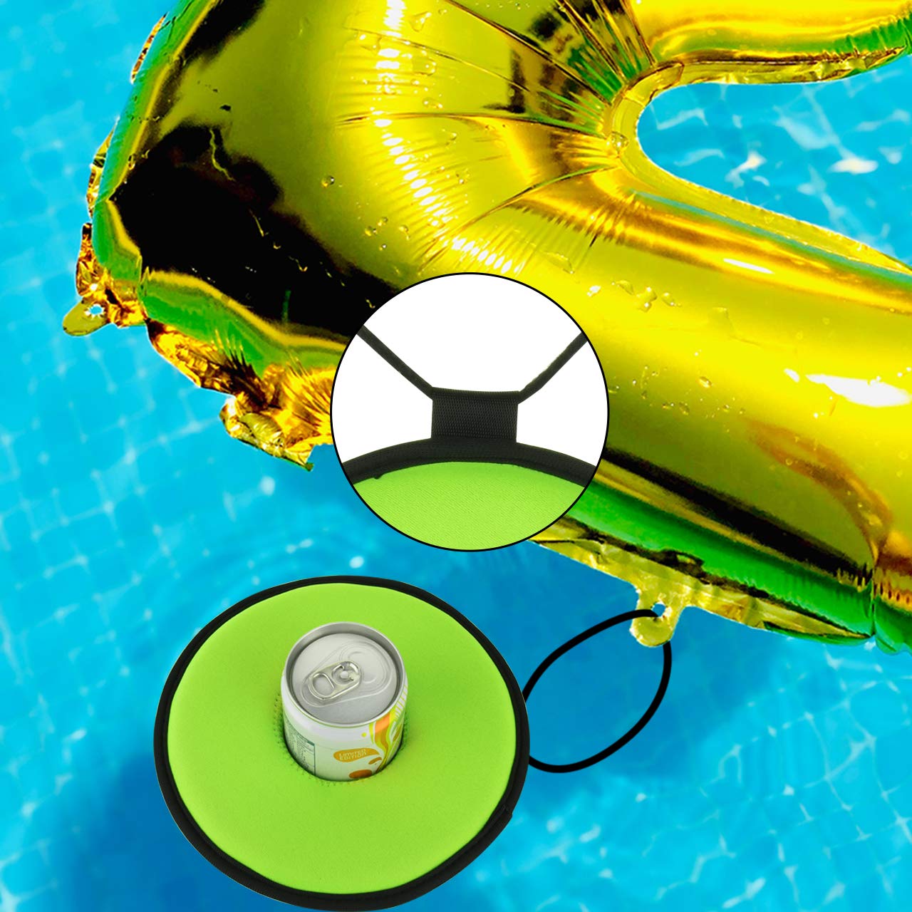 Cm Neoprene Floating Drink Holder Floating Coaster Pool Drink Holder Beverage Float Cup Holder For Pool Party Hot Tub Outdoor Wa