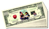 AAC / PCSCP Set of 10 World's Greatest Teacher Million Dollar Bills with Bonus Bill